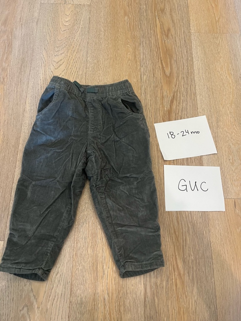 Zara Charcoal Corduroy Pants